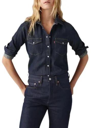 Levi's Iconic Western Today's News - Herrenhemd aus reiner Baumwolle, Regular-fit mit Brusttaschen, ideal für stilvolle Kombinationen.