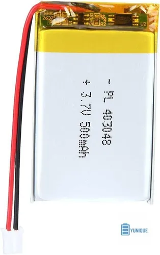 3.7V 500mAh Li-Ion Batterie 403048 mit Schutz für Bluetooth-Kopfhörer