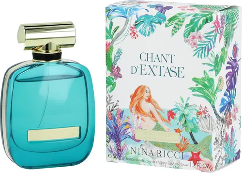 Nina Ricci Chant d'Extase Eau de Parfum 50ml Spray - Damenduft mit blumig-fruchtiger Note, inspiriert von weiblicher Erotik. Entdecken Sie die verführerische Komposition aus Himbeere, Jasmin und Karamell für ein sinnliches Erlebnis.