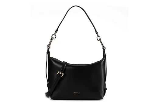 Furla Tonie Schultertasche aus Leder 22 cm schwarz - Elegante Furla Tonie Schultertasche aus hochwertigem Leder, ideal für den täglichen Gebrauch. Stilvoll und praktisch für jede Gelegenheit.