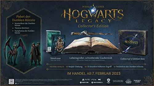 PlayStation 5 Hogwarts Legacy Collector's Edition - PC- & Videospiele, exklusive Collector's Edition von 2023 für das magische Abenteuer im Wizarding World, ideal für Fans und Sammler.
