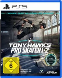 Tony Hawk's Pro Skater 1 & 2 Remastered - PS5 [EU Version] - PC- & Videospiele: Erlebe die legendären Skateboard-Spiele neu in HD mit verbesserten Spielmodi und Multiplayer-Optionen für endlosen Spaß.