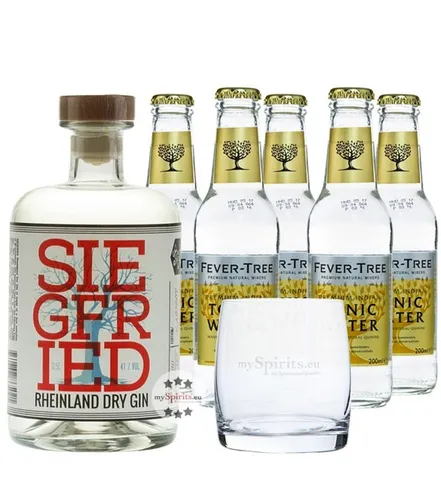 Siegfried Gin & Fever-Tree Tonic Set - Genießen Sie die perfekte Kombination aus Siegfried Rheinland Dry Gin und Fever-Tree Indian Tonic Water. Ein harmonisches Set für besondere Anlässe, jetzt günstig online erhältlich!