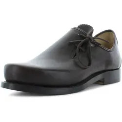 Haferl Trachtenschuhe aus Rindleder in Kaffee, Gr. 12 UK / 47 EU - Elegante Trachtenschuhe aus hochwertigem, glattem Rindleder, ideal für festliche Anlässe und den Alltag. Robuste Verarbeitung und stilvolles Design für einen traditionellen Look.