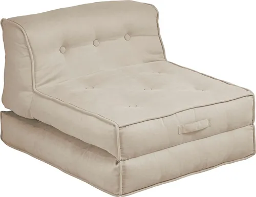 Home affaire Sessel Pia, Loungesessel in 2 Größen, mit Schlaffunktion und Pouf-Funktion.