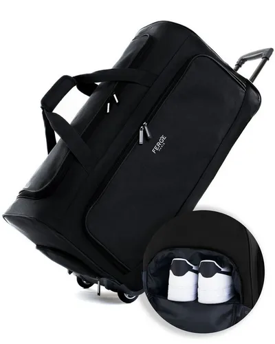 FERGÉ Reisetasche Paris - Wasserabweisend mit Rollen - Taschen - Stilvolle und funktionale Reisetasche mit Rollen, extra Schuhfach und strapazierfähigem Nylon für zuverlässigen Schutz und müheloses Reisen.