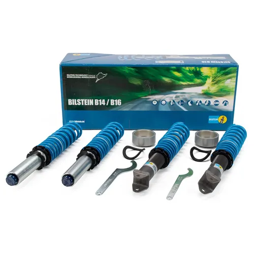 Bilstein B16 PSS10 Fahrwerkssatz - Hochwertiger Fahrwerkssatz mit einstellbaren Dämpfern für optimales Fahrverhalten und individuelle Anpassung, ideal für sportliche Fahrer.