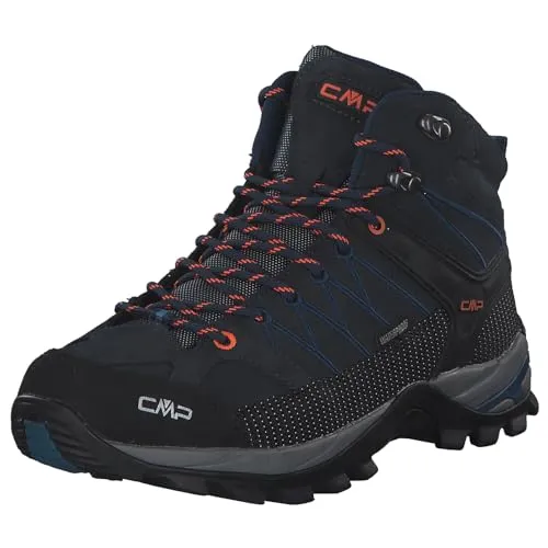 CMP Wanderschuhe Rigel Mid Trekking WP - Wasserdichte Herren-Trekkingschuhe mit optimalem Komfort und Stabilität, ideal für alle Wetterbedingungen dank CMP FullOn GRIP Sohle.