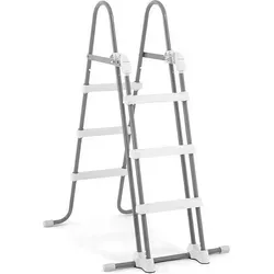 Intex Poolleiter Sicherheits Leiter 91 - 107cm - Poolleiter für Beckenhöhe 91-107 cm, mit abnehmbaren Stufen für einfache Reinigung und Sicherheit. Ideal für Quick-Up-Pools und Aufstellbecken.