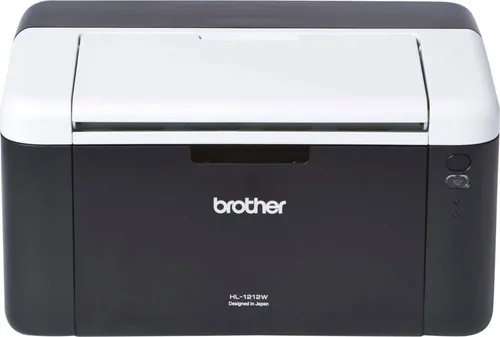 Brother HL-1212W Laserdrucker grau - Kompakter Schwarz-Weiß-Drucker mit WLAN, mobile Print-Funktion für effiziente Büroarbeit