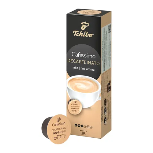 Cafissimo Decaffeinato - Entkoffeinierter Kaffee - 10 Kapseln - Genießen Sie milde, entkoffeinierte Kaffeekapseln für Ihre Cafissimo Maschine. Ideal für Espresso oder Caffè Crema mit feinem Aroma. Praktisch verpackt für frischen Genuss.