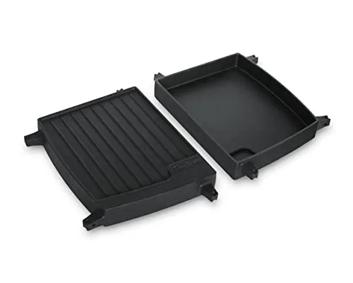 Enders Grill-Wende-Platte - Gusseisen Grillplatte, doppelseitig anwendbar für perfekten Grillgenuss und optimale Hitzespeicherung