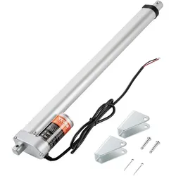 VEVOR 1500N Linear Actuator - 12V elektrischer Linearantrieb mit 400mm Hublänge, IP54 Schutz und geräuscharm bei 60dB für vielseitige Automatisierung