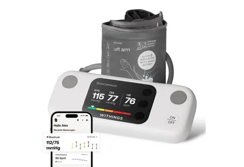 Withings BPM Vision Blutdruckmessgerät - Präzises Blutdruckmessgerät mit intuitivem Design, das die Messung einfach und komfortabel macht. Ideal für die tägliche Überwachung.