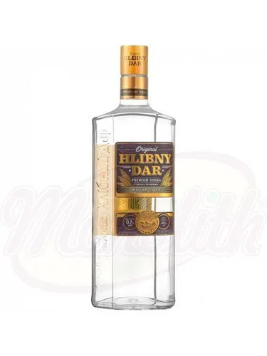 Vodka "Hlibny Dar" - Lux 40% vol. Водка "Хлебный дар" Люкс 40% алк. Wodka 0,7L