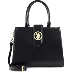 U.S. Polo Assn. Handtasche Vancouver - Stilvoll und Praktisch - Elegante Handtasche mit verstärktem Boden und viel Stauraum. Ideal für den Alltag, mit abnehmbarem Schulterriemen und schickem Design. Maße: 28x24x16 cm, Farbe: Schwarz.