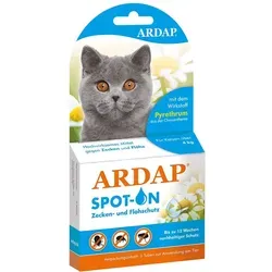 Ardap Spot-on für grosse Katzen über 4 kg - Tiergesundheit: Effektiver Schutz gegen Flöhe und Zecken für Katzen über 4 kg, einfach anzuwenden und langanhaltend.