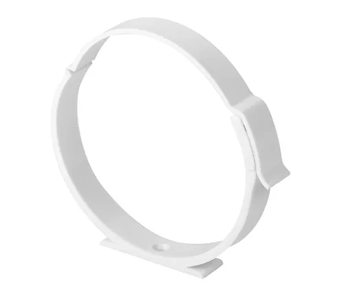 Rohrverbinder PVC Rohrschelle 100 mm Lüfterrohr Verbindungsstück Rohrklemme Weiß