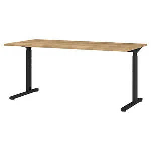 MID.YOU Schreibtisch PROFI 2.0 - Flexibel einstellbare Arbeitshöhe - Kinderschreibtische mit verstellbarer Höhe von 70 bis 80 cm für ergonomisches Sitzen. Modernes Design in Eiche und ideal für jedes Kinderzimmer.