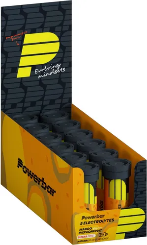 PowerBar 5Electrolytes Sports Drink - Mango-Passionfruit, 12 x 10 Tabs - Erfrischendes Sportgetränk mit 5 Elektrolyten für optimale Hydration und Energie während des Trainings.