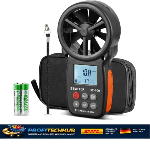 Anemometer BT-100 Windmessgerät Temperatur 5 Einheiten
