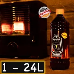 Reines Petroleum für Heizungen und Lampen - Hochwertiges Petroleum, ideal für Petroleumöfen und -lampen. Mit kindersicherem Verschluss und vielseitig einsetzbar als Reiniger. Sicher lagern und verwenden!