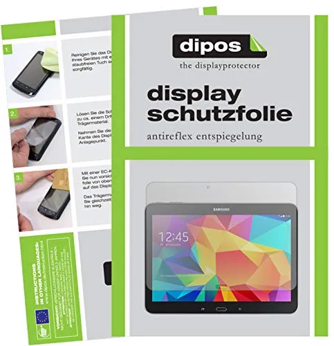 dipos I 2X Schutzfolie matt kompatibel mit Samsung Galaxy Tab 4 10.1 T530 / T535 Folie Displayschutzfolie