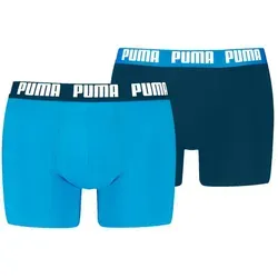PUMA Boxershorts PUMA MEN EVERYDAY BASIC BOXERS 2P (Packung, 2er Pack) mit Puma Webbund blau M