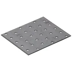 Domax Lochplatte DMX Holzverbinder verzinkt - silber, 20 Stück - Hochwertige Lochplatte für stabile Holzverbindungen, ideal für den professionellen Einsatz. Maße: 12 mm x 100 mm, 20 Stück im Set.