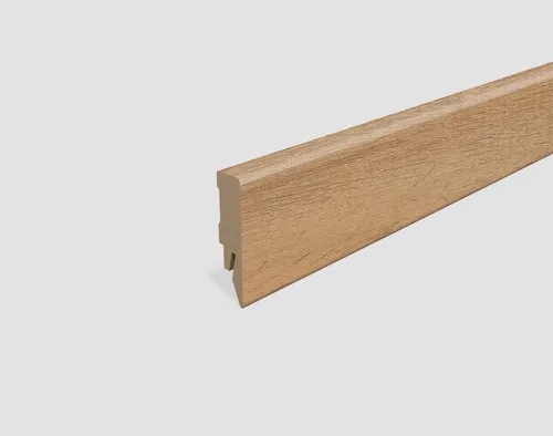 EGGER Sockelleiste Eiche braun L735, L: 240 cm, H: 5.8 cm, 1-St., 2,40m, neues kubisches Profil, passend zu Fußboden Waltham Eiche natur