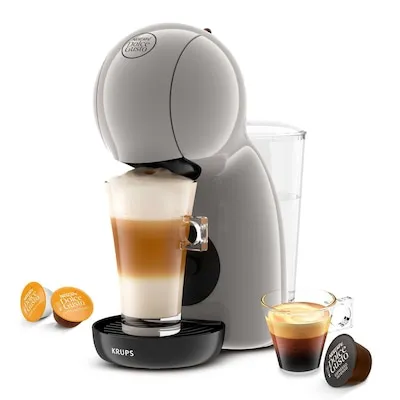 Krups NESCAFÉ DOLCE GUSTO Taupe KP1A3AF0 - Kompakte Pad-Kaffeemaschine - Kaffeekapselmaschinen mit 15-bar-Pumpendruck für aromatischen Genuss, ideal für kleine Küchen und vielseitige Getränkeoptionen.