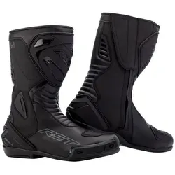 RST S-1 Stiefel - Schwarz - 45 EU - Hochwertiger Sportstiefel für Einsteiger mit umfassendem Schutz: abnehmbarer Zehenschleifer, Fersen-, Schienbein- und Knöchelschutz. Ideal für jede Fahrt, mit langlebigem Mikrofaser-Obermaterial und sicherem Verschluss.