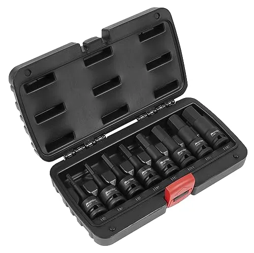 Impact Hex Socket Bit Set 8pc 1/2"Sq Drive