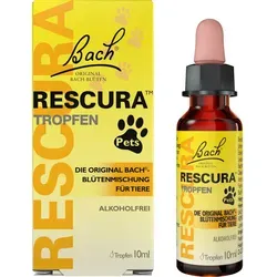 Bachblüten Original Rescura Pets Alkoholfrei 10 ml - Ergänzungsfuttermittel für Tiere, alkoholfrei und ideal zur Unterstützung des emotionalen Wohlbefindens Ihrer Haustiere.
