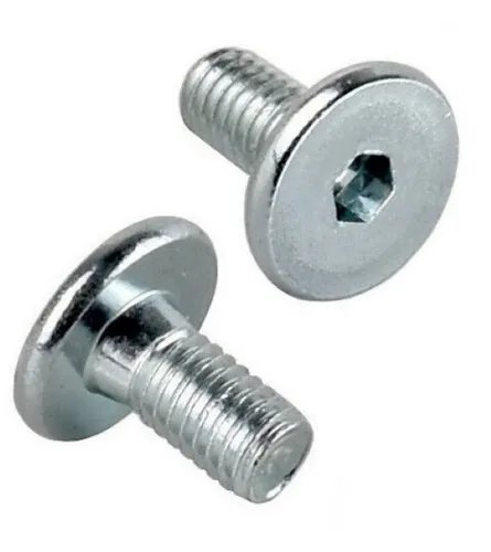 Prima-Online Flachkopfschrauben M6 ISK 4mm Typ KF - Möbelschrauben in verschiedenen Längen von 12 mm bis 140 mm, ideal für stabile Möbelverbindungen. Lieferumfang: 10 Stück.