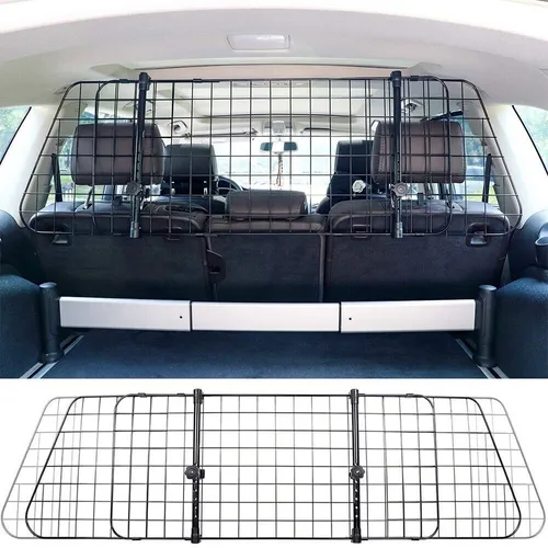 Travall Hundegitter für Seat Ateca 2016-heute, dunkelgrau - Kofferraumnetze & Trenngitter, robustes Stahlgitter mit Nylon-Pulverbeschichtung, einfache Installation in nur 15 Minuten und lebenslange Garantie bei Herstellungsfehlern.