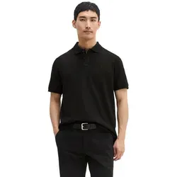 MARC O'POLO Poloshirt Herren, Gr. L, schwarz - Herren-Shirt aus 100% Baumwolle, feuchtigkeitsregulierender Piqué-Stoff, casual regular fit, ideal für entspannte Anlässe.