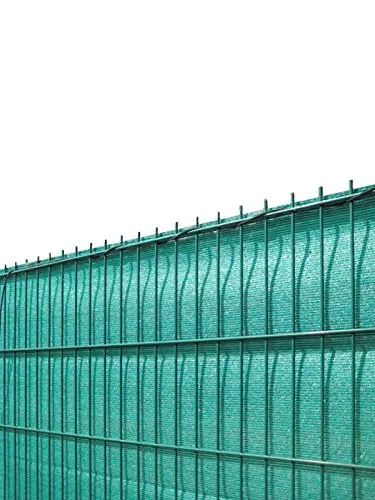 Koll Living Sichtschutz für Stabmattenzäune, grün, 80x500cm - aus reissfestem HDPE - passend für EIN- & Doppelstabmattenzaun - Perfekter Wind- & Sonnenschutz