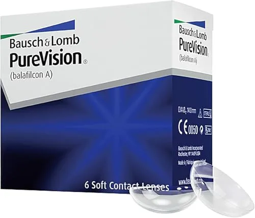 Bausch And Lomb PureVision® Monatslinsen 6er Box - Bausch & Lomb PureVision Monatslinsen, ideal für bis zu 30 Tage Tragekomfort. Hergestellt aus Silikon-Hydrogel für hohe Sauerstoffdurchlässigkeit und optimalen Sehkomfort.