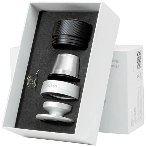 Adapter double espresso Basket Plus - Kaffeebereiter mit hochwertigem Zubehör für die Outin Nano. Bereiten Sie doppelte Espresso-Portionen mit intensivem Geschmack und Aroma zu, dank der erhöhten Kapazität für gemahlenen Kaffee (16-18 g).