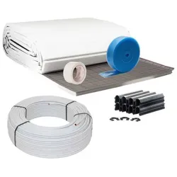 m2 Set Tackersystem Rollbahn 20 mm WLG 045 16 x 2 Aluverbundrohr Raster 15 cm + Zubehör 20