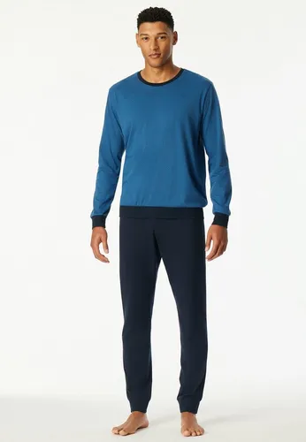 uncover by SCHIESSER Pyjama Nightwear - Bequemer Lang-Pyjama in Größe 52 - Herren-Nachtwäsche, aus 100% Baumwolle für hohen Tragekomfort, maschinenwaschbar und trocknergeeignet, ideal für entspannte Nächte.