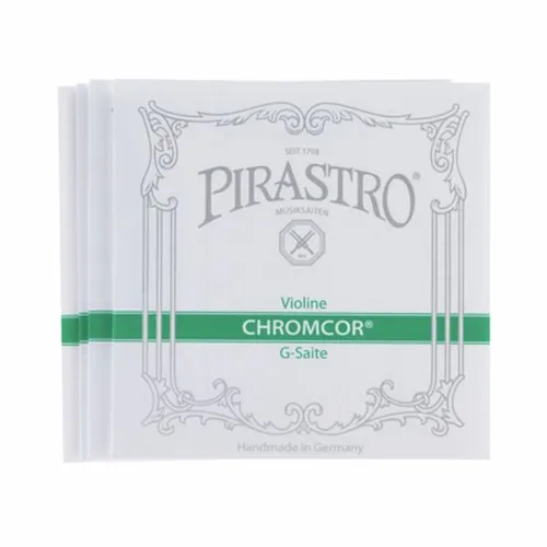 Pirastro Chromcor Violin 4/4 Saiten - Hochwertige Chromstahl-Saiten für 4/4 Violine, ideal für brillante Klangqualität und lange Lebensdauer. Perfekt für professionelle Musiker.