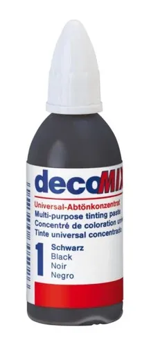 Decotric Decomix Abtönkonzentrate 20 ml – Schwarz - Abtönfarben in hochwertiger Qualität, ideal zum individuellen Gestalten von Farben und perfekten Mischungen für kreative Projekte.