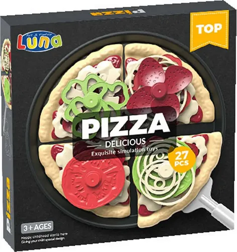 Diakakis Spielgeschirr Pizza Spiellebensmittel-Set 27-tlg. Spielküchen, (Set)