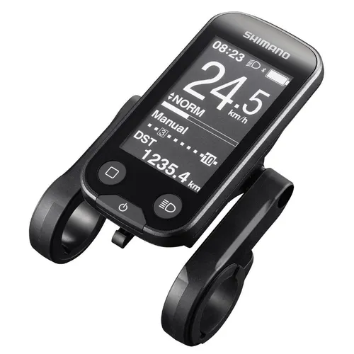 Shimano STEPS SC-E6100 E-Bike Display - Universelles E-Bike Display für präzise Informationen, kompatibel mit EP800 und E5000, in elegantem Schwarz.