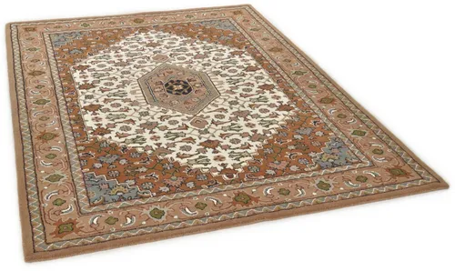 THEKO Teppich Royal Bidjar - Beige Wolle - Hochwertiger Orientteppich aus Wolle, Maße 140x1 cm, ideal für stilvolle Wohnräume. Jetzt anmelden und 10€ Willkommens-Gutschein sichern!