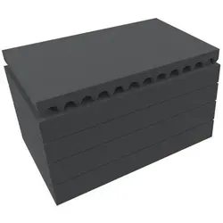 Feldherr Rasterschaumstoff für Auer Packaging Eurobehälter - Praktisches Rasterschaumstoff-Set für Auer Packaging Eurobehälter. Individuell anpassbar für optimalen Schutz beim Transport von Werkzeugen und technischen Geräten. Werkzeuglose Montage dank selbstklebendem Noppenschaumstoff.