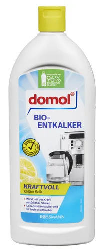 domol BIO Entkalker 0,25 l - Effektiver Entkalker für Maschinen mit stark kalkhaltigem Wasser, lebensmittelsauber und biologisch abbaubar. Ideal für Geschirrspüler, Kaffeemaschinen und mehr.