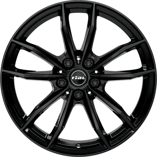 Rial X12 Alufelge diamant-schwarz 8.5x19 ET35 - Elegante Rial X12 Alufelge in diamant-schwarz, 8.5x19 ET35, LK5/112, ML66.5. Perfekte Kombination aus Stil und Stabilität für Ihr Fahrzeug.